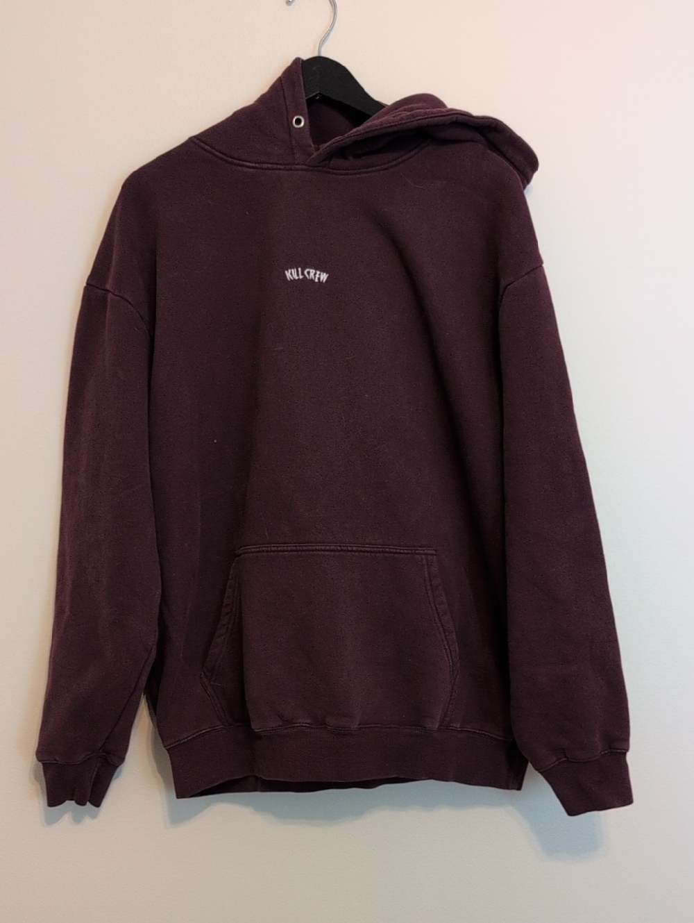 Kill Crew OVERSIZED LUX "SIMPLE" HOODIE - BURGUNDY